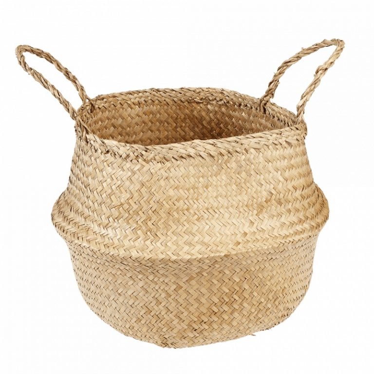 Natural Colour Seagrass Belly Basket